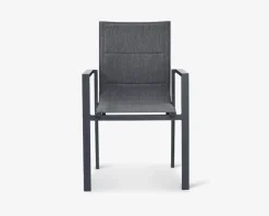 Hot Daells Bolighus Havestol i grå textiline/antracit stel