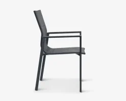 Hot Daells Bolighus Havestol i grå textiline/antracit stel