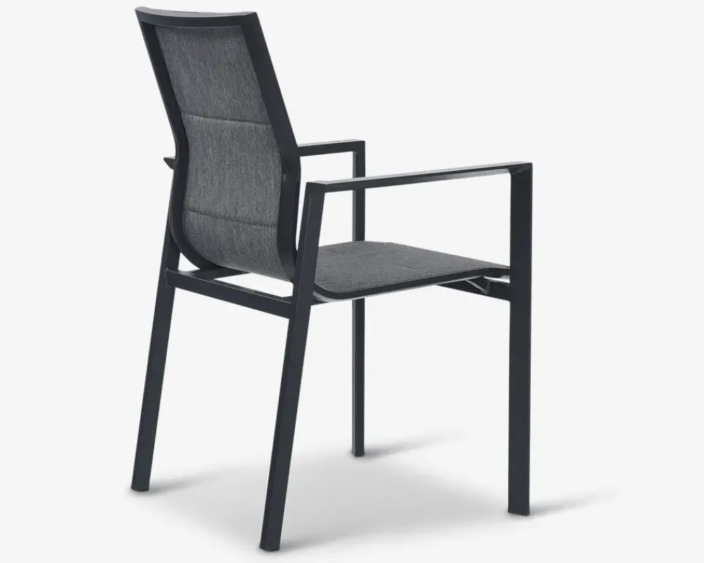 Daells Bolighus Havestol i sort textiline/sort stel