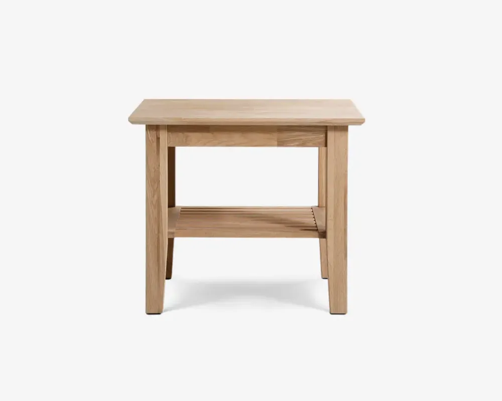 Online Daells Bolighus Hjørnebord massiv eg 60x60 cm