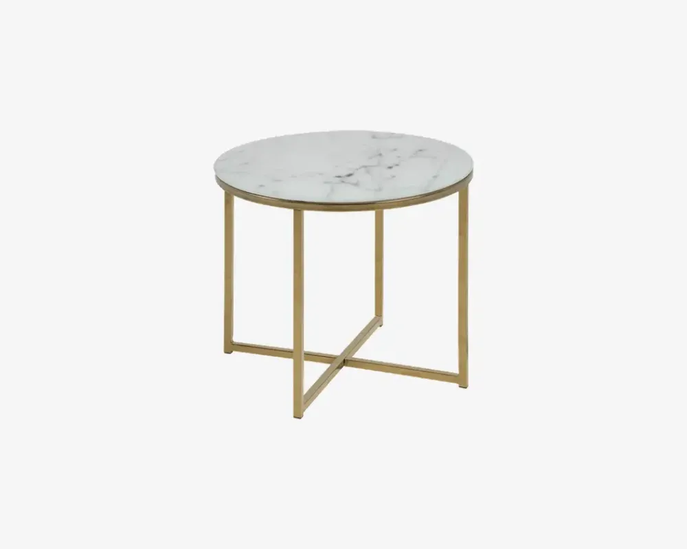 Discount Daells Bolighus Hjørnebord m/Glasplade