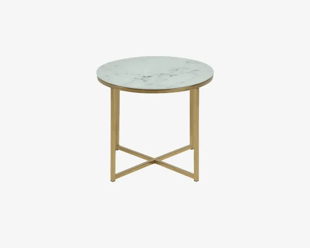 Discount Daells Bolighus Hjørnebord m/Glasplade