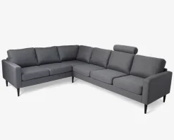 Discount Daells Bolighus Hjørnesofa Grå Slidstærkt møbelstof