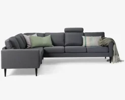 Discount Daells Bolighus Hjørnesofa Grå Slidstærkt møbelstof