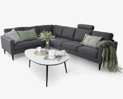 Discount Daells Bolighus Hjørnesofa Grå Slidstærkt møbelstof