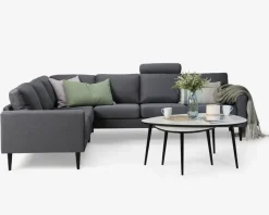 Discount Daells Bolighus Hjørnesofa Grå Slidstærkt møbelstof