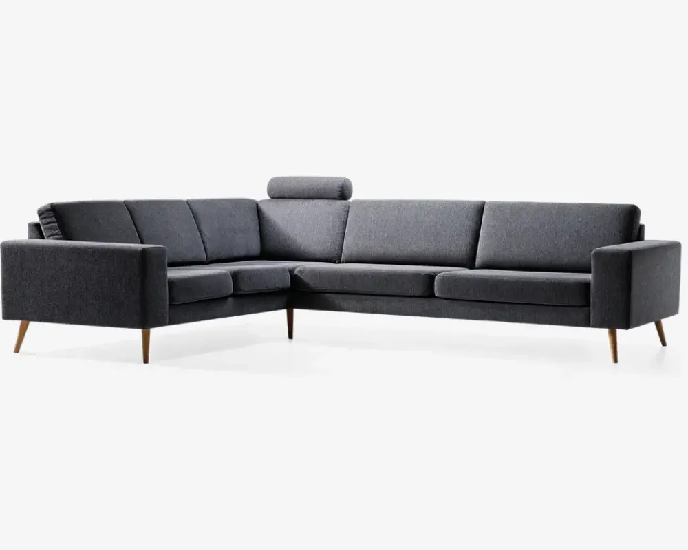 Daells Bolighus Hjørnesofa Sienna i gråt stof