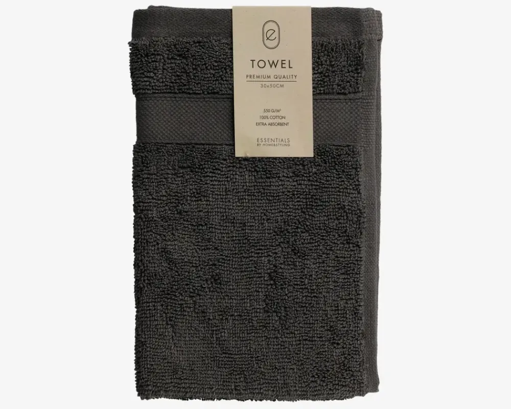 Sale Daells Bolighus Håndklæde 30x50 cm Antracit