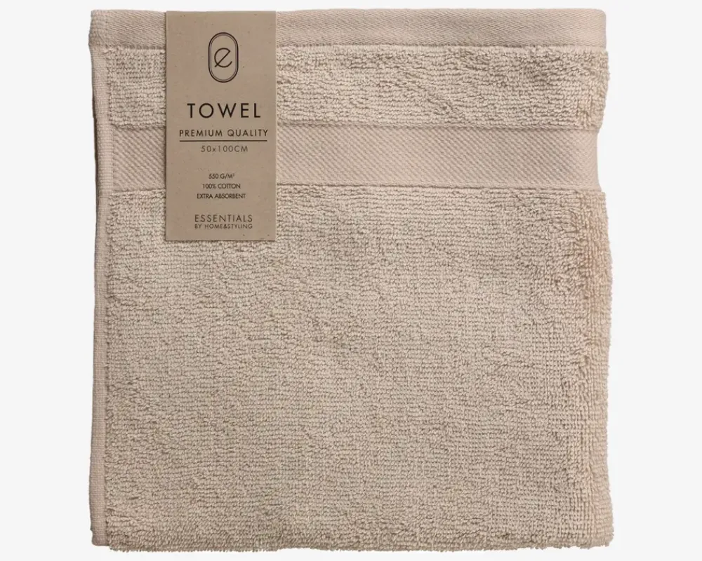New Daells Bolighus Håndklæder 50x100 cm Sandfarvet