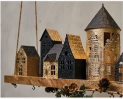 Sale Daells Bolighus Hus t/fyrfadslys metal 7x6x18 cm