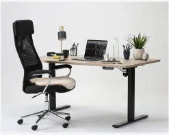 Best Daells Bolighus Hæve-Sænkebord 80x160 cm Eg/Sort Sort/Eg