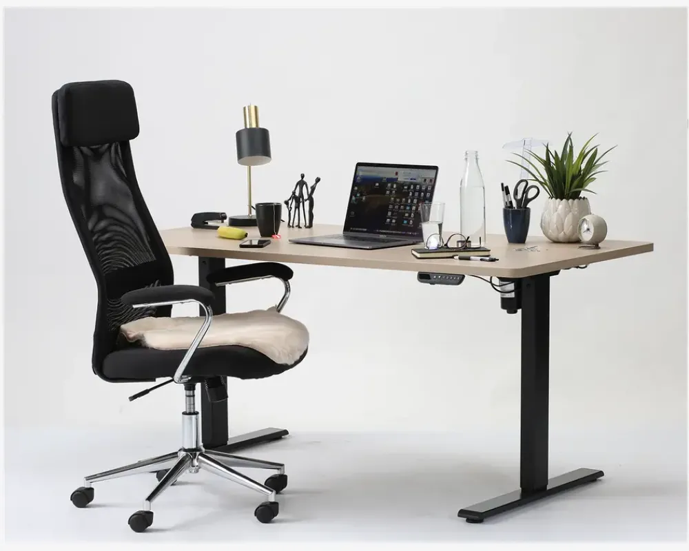 Best Daells Bolighus Hæve-Sænkebord 80x160 cm Eg/Sort Sort/Eg