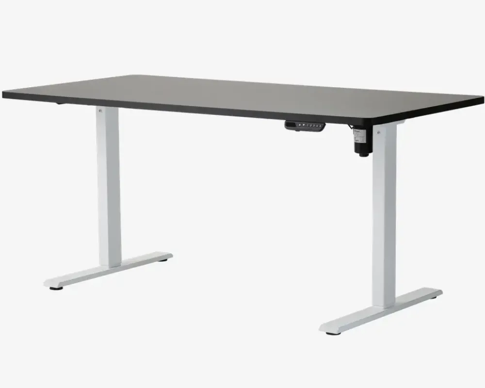 Hot Daells Bolighus Hæve-Sænkebord 80x160 cm Hvid/Sort