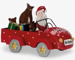 New Daells Bolighus Julebil med julemand LED ass H.16 cm