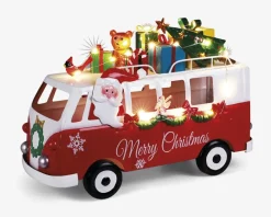 Sale Daells Bolighus Julebus med julemand LED ass H.21 cm