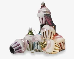 New Daells Bolighus Juleornament cupcake ass H.9,8 cm