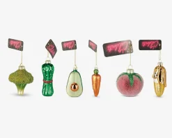 Hot Daells Bolighus Juleornament grøntsag ass H.9 cm