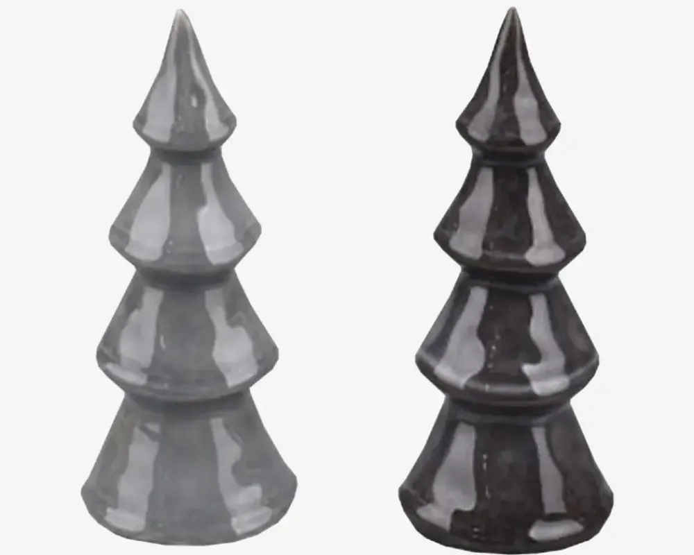 New Daells Bolighus Juletræ Ass. Grå/Sort H.15,2cm