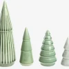 Best Daells Bolighus Juletræer porcelæn grøn 4 stk.