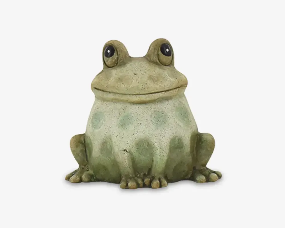Outlet Daells Bolighus Keramik frø grøn H.7.5 cm