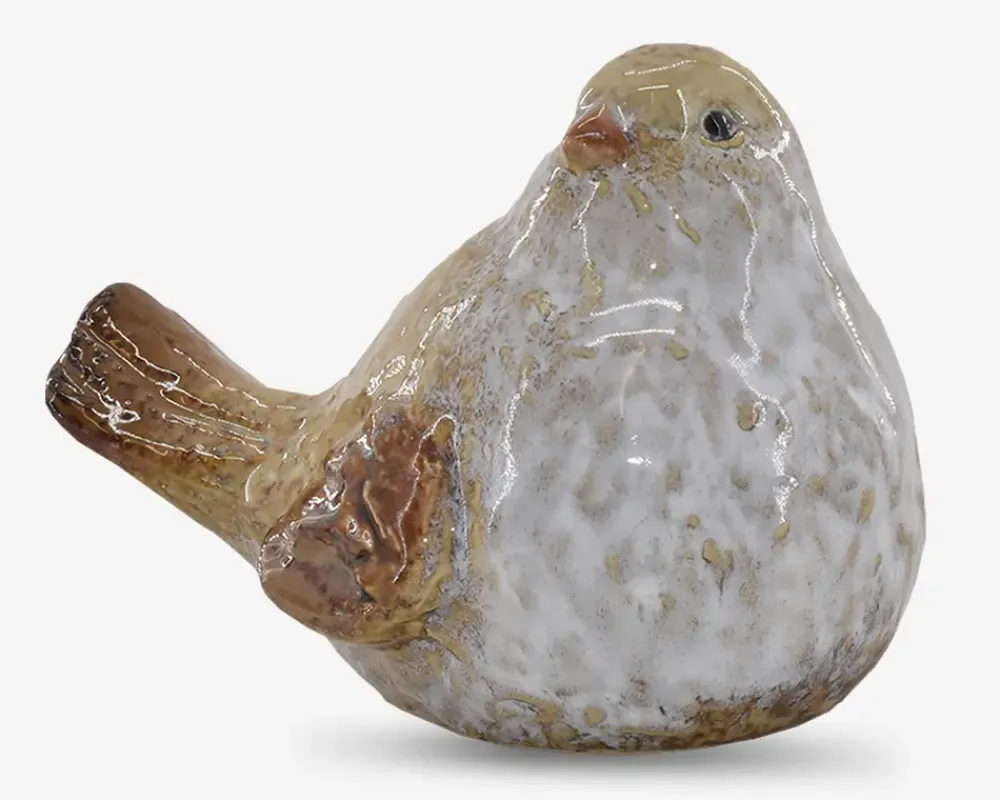 Outlet Daells Bolighus Keramik fugl sand/brun H.12 cm