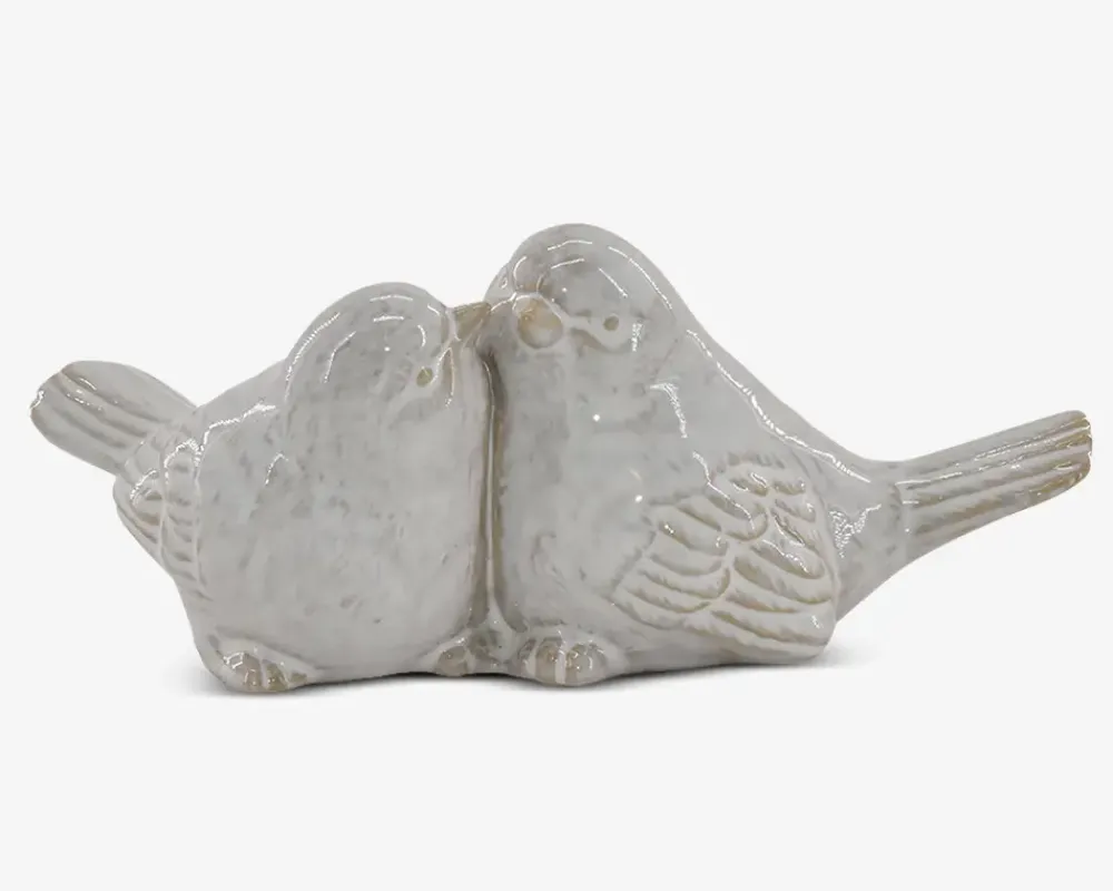 Outlet Daells Bolighus Keramik kærestefugle H.9 cm