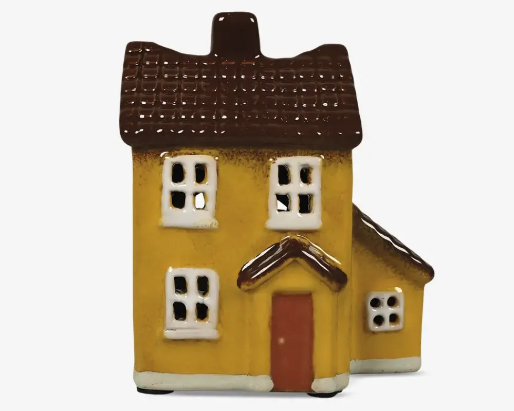 New Daells Bolighus Keramikhus H.10 x B.8 cm Gul