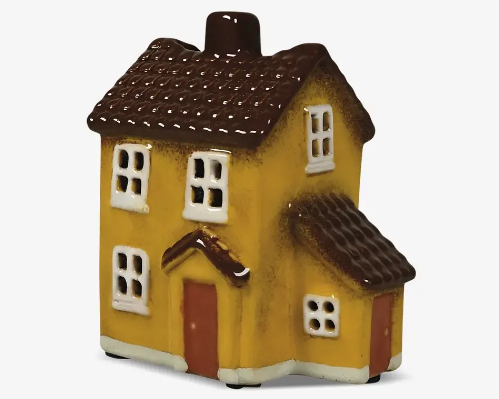 New Daells Bolighus Keramikhus H.10 x B.8 cm Gul