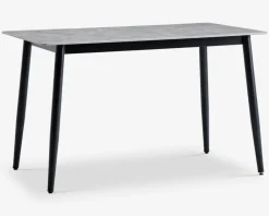 Discount Daells Bolighus Køkkenbord i grå med sort stel 70 x 120 cm