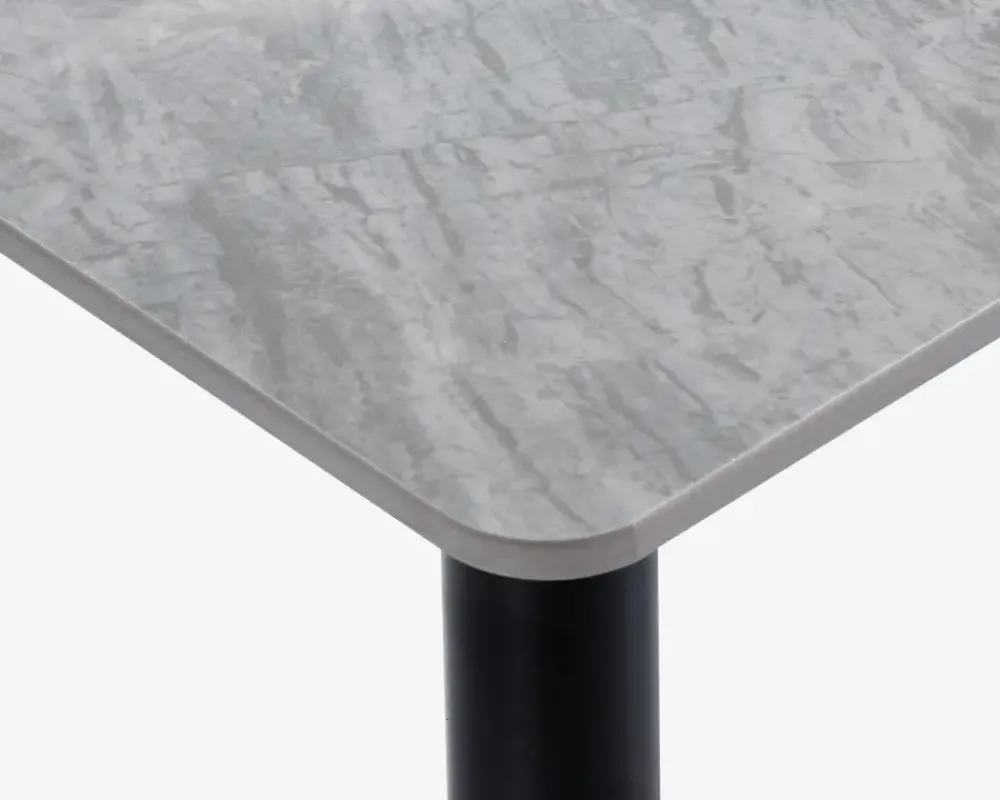 Discount Daells Bolighus Køkkenbord i grå med sort stel 70 x 120 cm