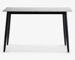 New Daells Bolighus Køkkenbord i hvid med sort stel 70 x 120 cm