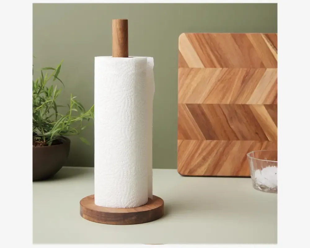 Outlet Daells Bolighus Køkkenrulleholder Sildeben Acacie Træ H.30,5cm