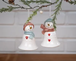 Hot Daells Bolighus Klokke snemand 2 stk. H.9,5xØ.7 cm