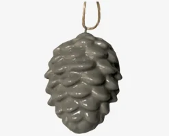 Online Daells Bolighus Kogle Ornament Ass. H.8,5cm Grå