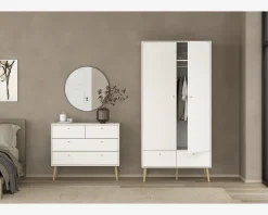 Online Daells Bolighus Kommode Bodo med 4 skuffer hvid