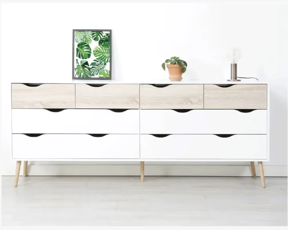 Clearance Daells Bolighus Kommode Delta m. 8 skuffer