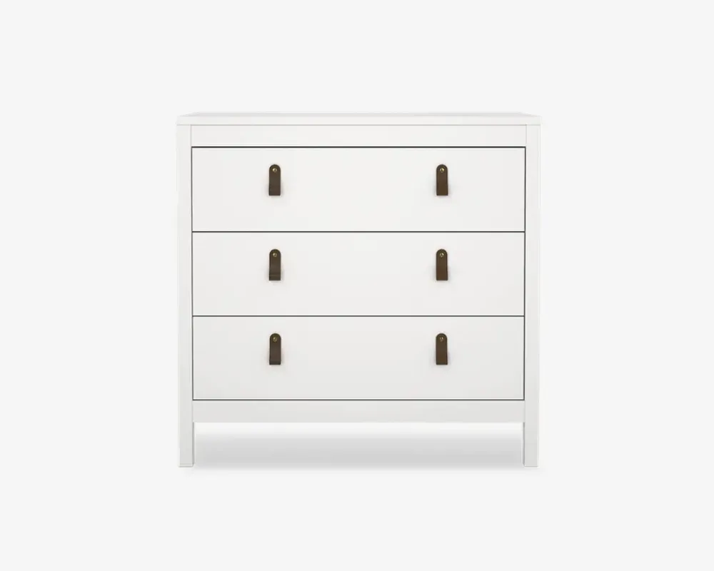 Daells Bolighus Kommode Madrid med 3 skuffer hvid