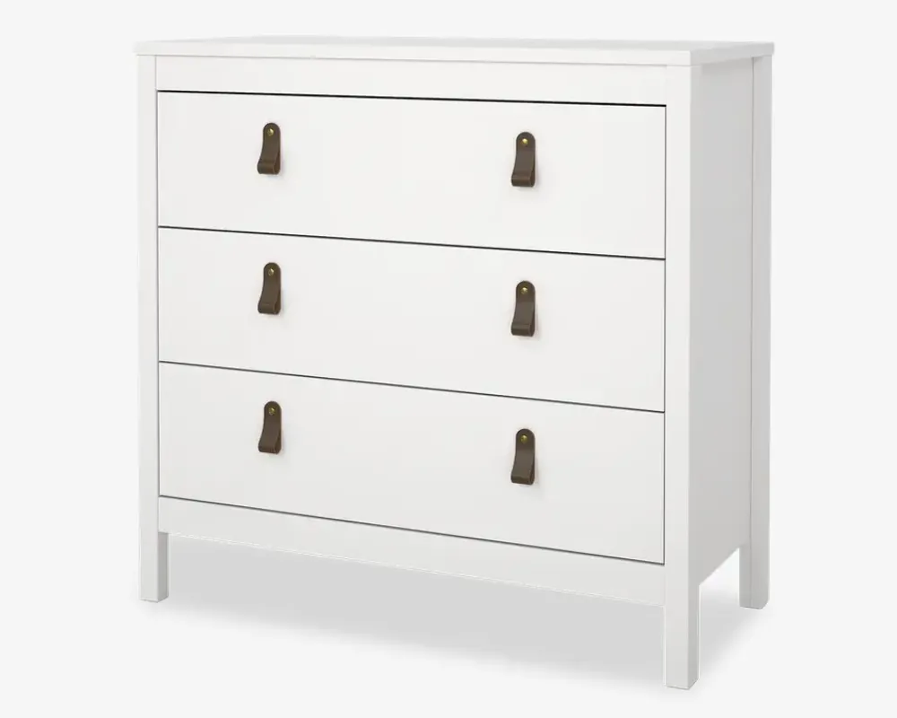 Daells Bolighus Kommode Madrid med 3 skuffer hvid