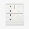 Outlet Daells Bolighus Kommode Madrid med 5 skuffer hvid