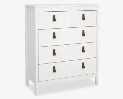 Outlet Daells Bolighus Kommode Madrid med 5 skuffer hvid