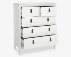 Outlet Daells Bolighus Kommode Madrid med 5 skuffer hvid