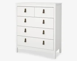 Outlet Daells Bolighus Kommode Madrid med 5 skuffer hvid