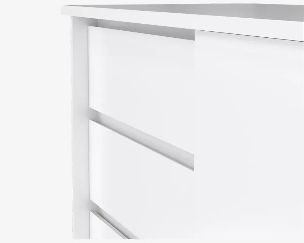 Clearance Daells Bolighus Kommode Naia med 3 skuffer og en skydedør hvid