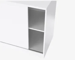 Clearance Daells Bolighus Kommode Naia med 3 skuffer og en skydedør hvid