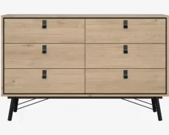 Outlet Daells Bolighus Kommode Ry m. 6 skuffer Eg