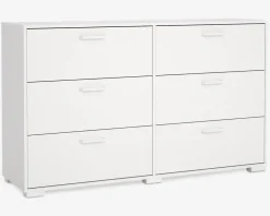 Hot Daells Bolighus Kommode Sofia hvid med 6 skuffer