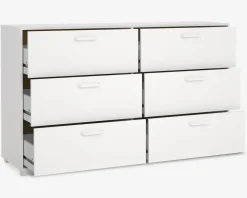 Hot Daells Bolighus Kommode Sofia hvid med 6 skuffer