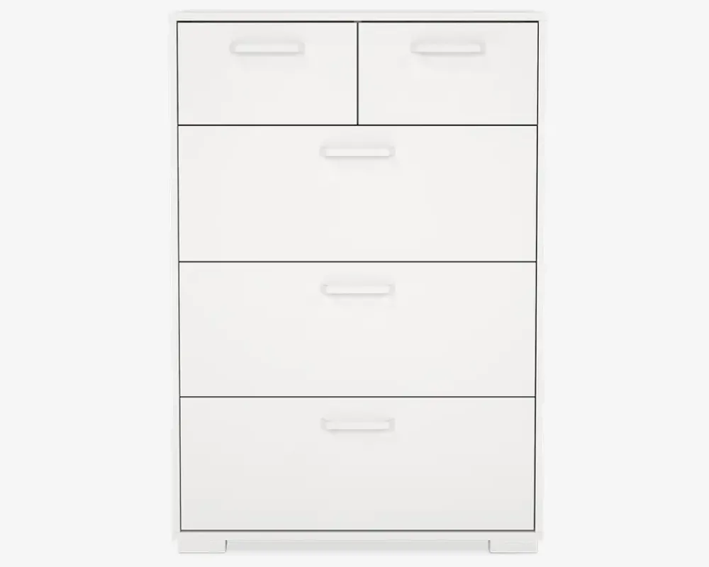 New Daells Bolighus Kommode Sofia hvid med 5 skuffer