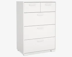 New Daells Bolighus Kommode Sofia hvid med 5 skuffer