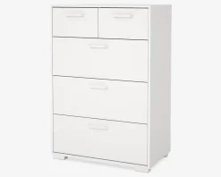 New Daells Bolighus Kommode Sofia hvid med 5 skuffer
